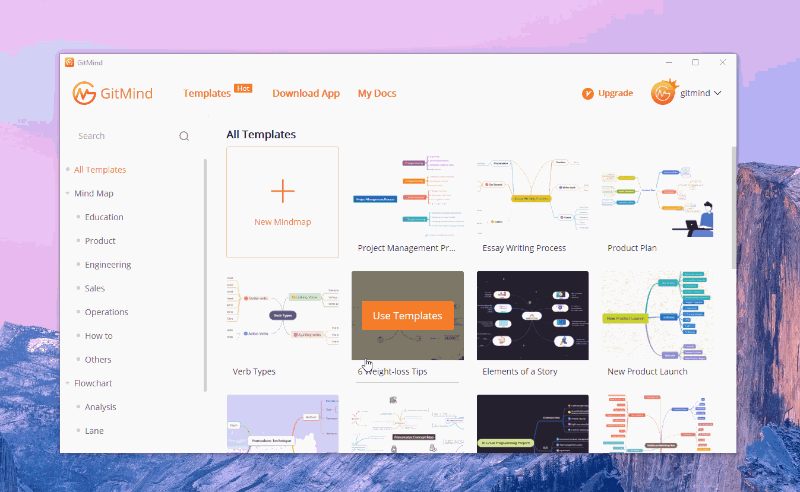 Versione desktop di GitMind
