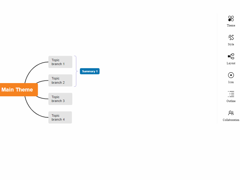 colore della linea di riepilogo