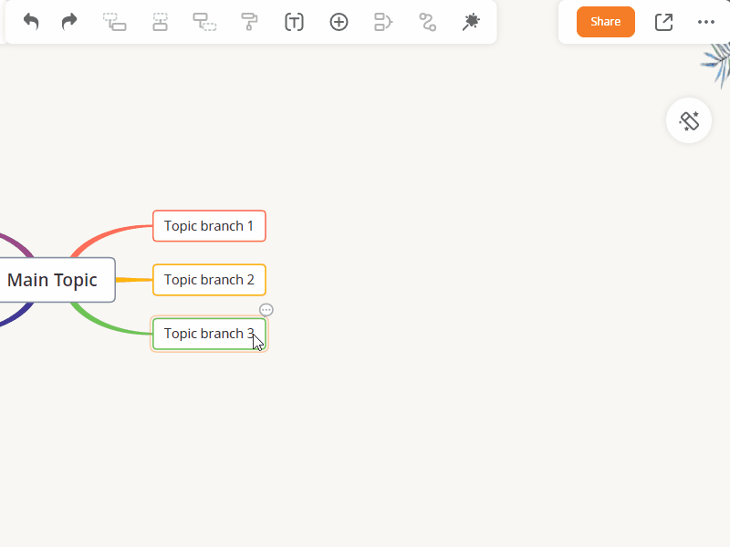 personalizza linea di relazione