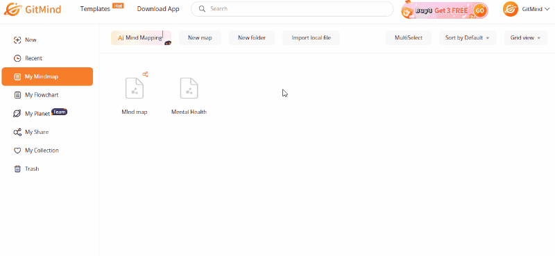 generate mind map from a prompt