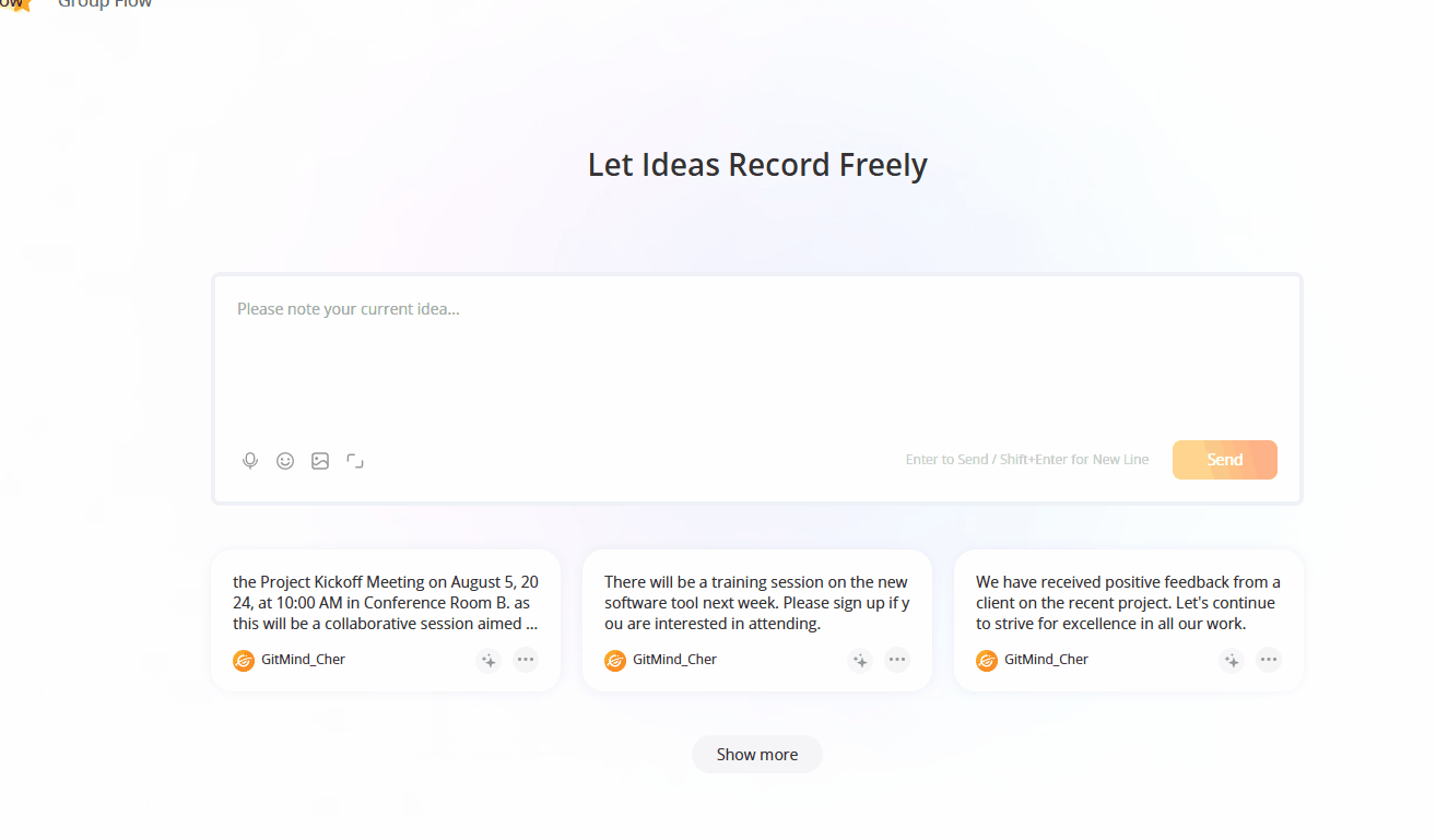 invio registrazione audio