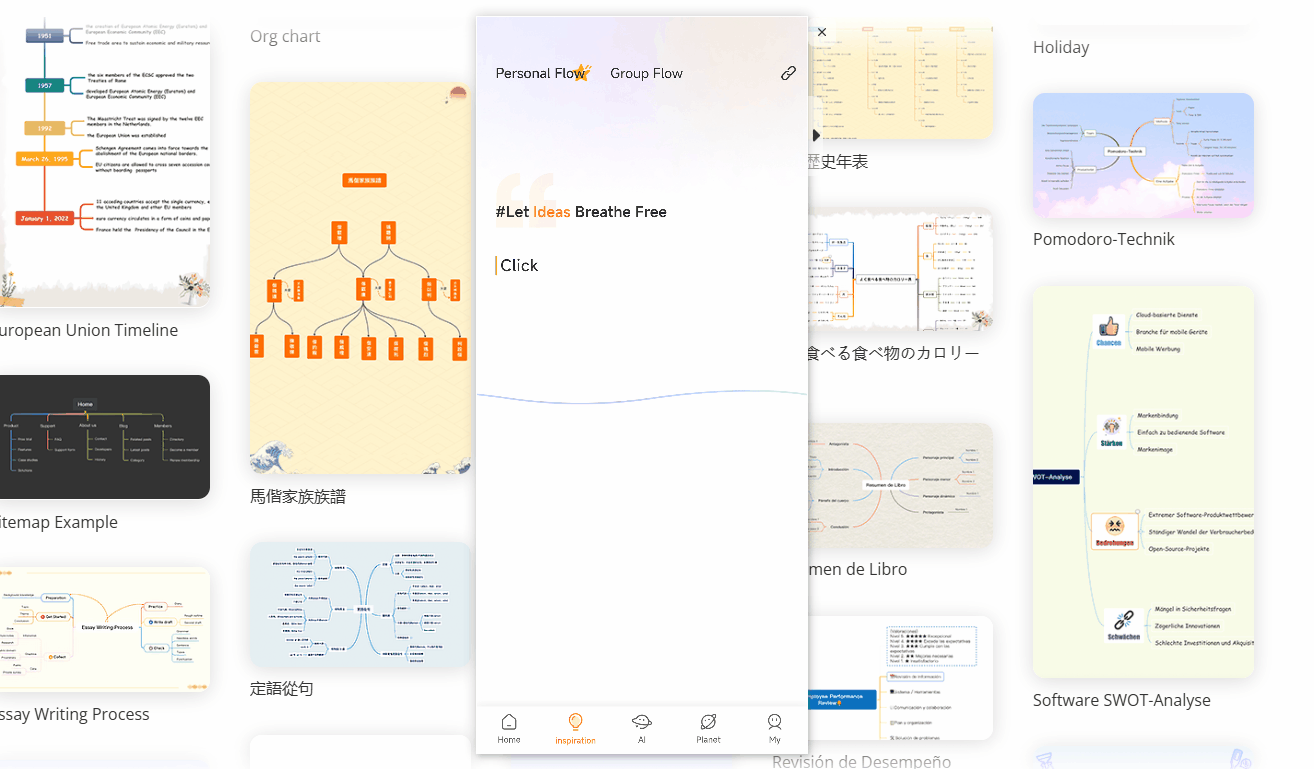 invia emoji in ideaflow