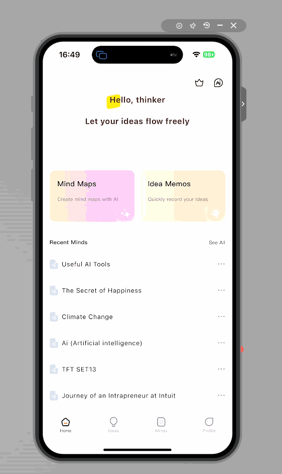 cambio lingua output