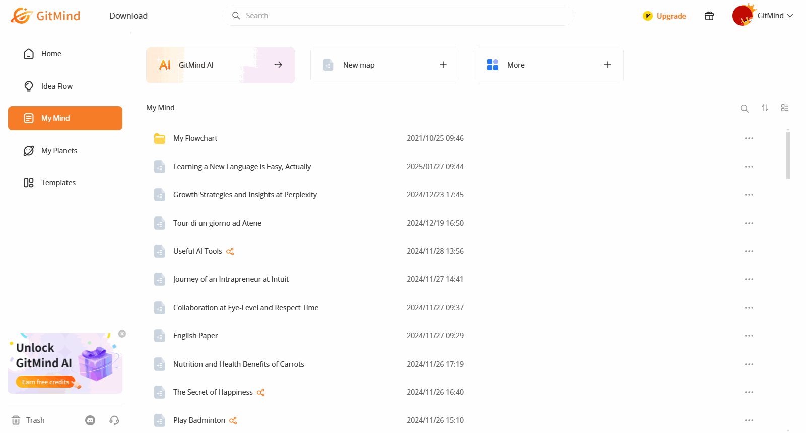 conversione audio in mappa mentale