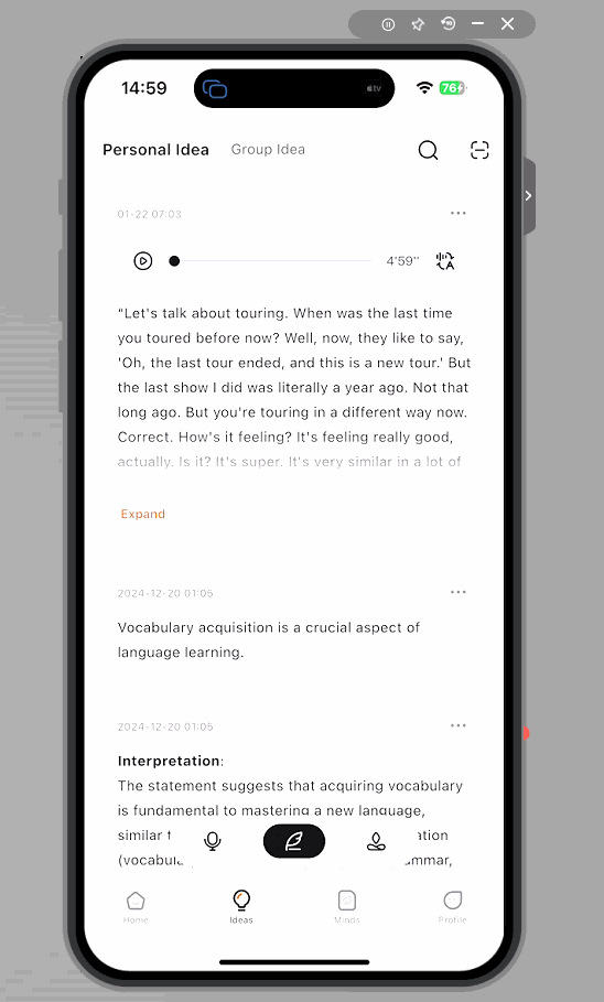 idea in mappa mentale