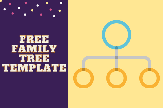 Family Tree Chart - Diagram for Three Generations - PDF form